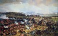 La batalla de Waterloo Las plazas británicas recibiendo la carga de los coraceros franceses por Henri Felix Emmanuel Philippoteaux Guerra militar